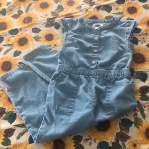 Girls jean romper